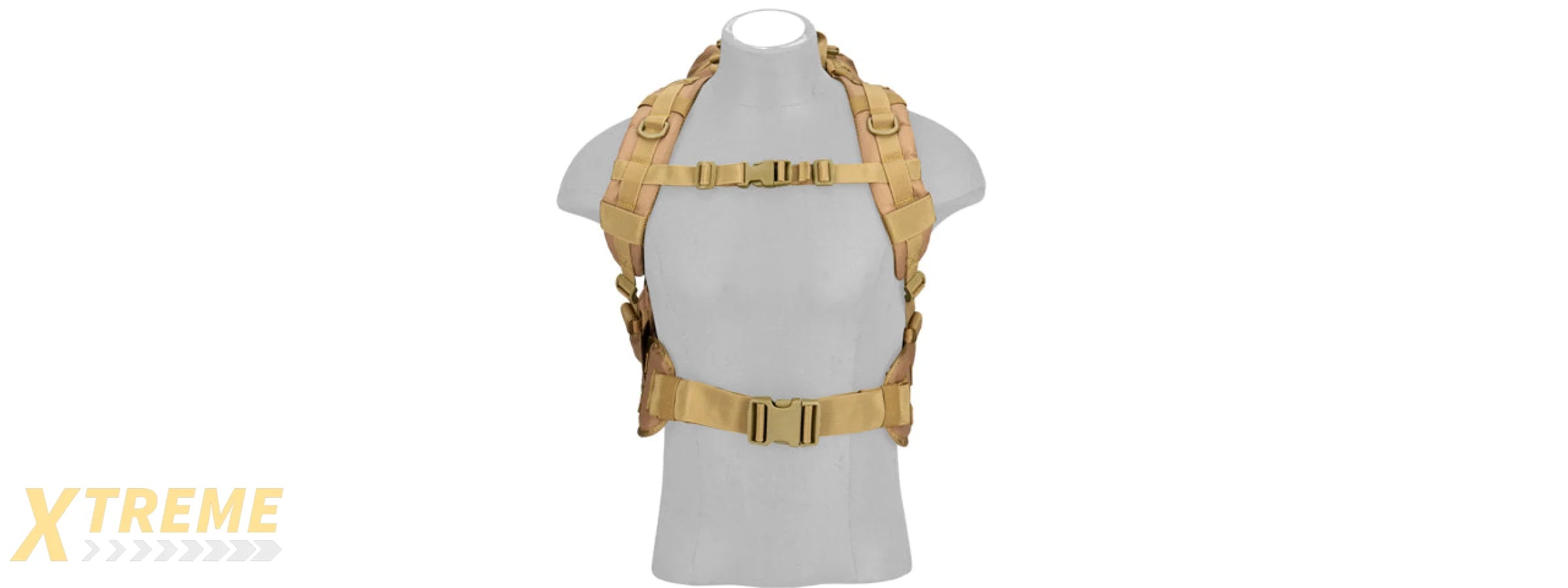 CA-353KN 600D NYLON EDC FAST MOLLE BACKPACK (KHAKI)