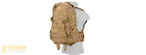 CA-353KN 600D NYLON EDC FAST MOLLE BACKPACK (KHAKI)
