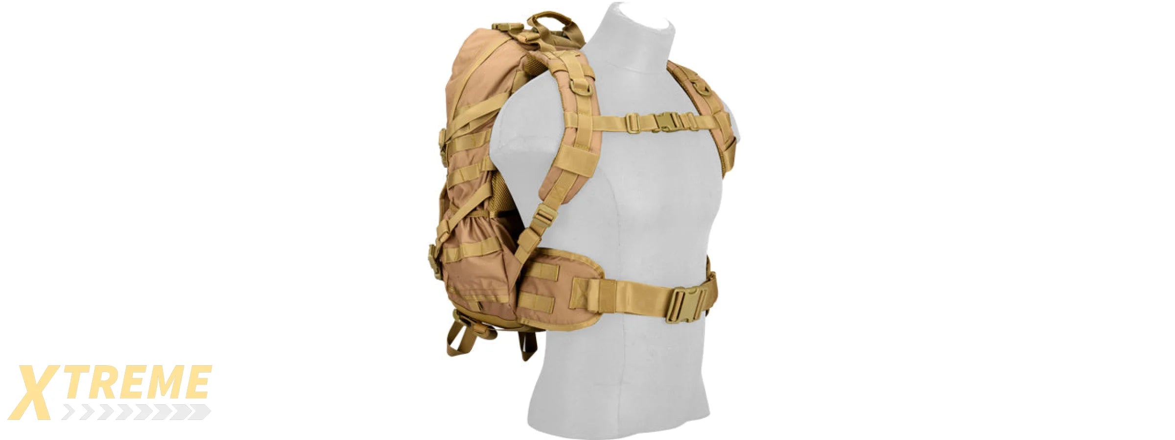 CA-353KN 600D NYLON EDC FAST MOLLE BACKPACK (KHAKI)