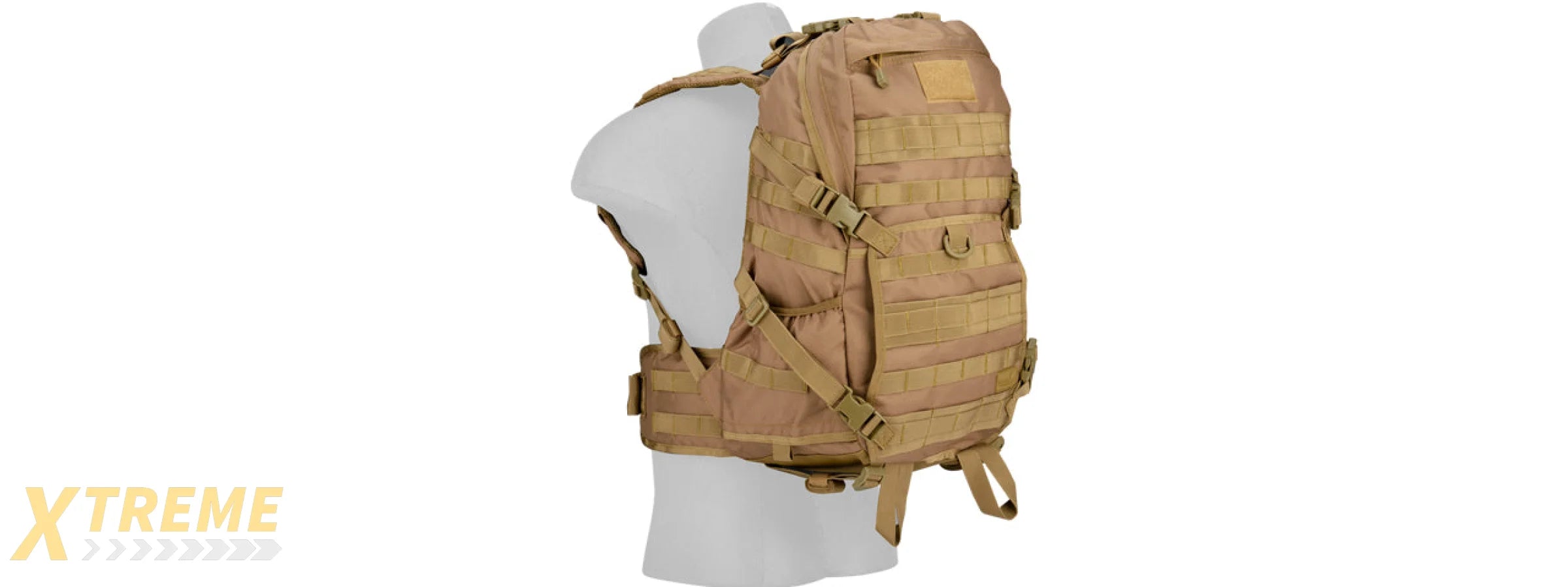 CA-353KN 600D NYLON EDC FAST MOLLE BACKPACK (KHAKI)
