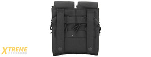 CA-358BN DUAL M4/M16/AK74 MAGAZINE POUCH, NYLON (BK)
