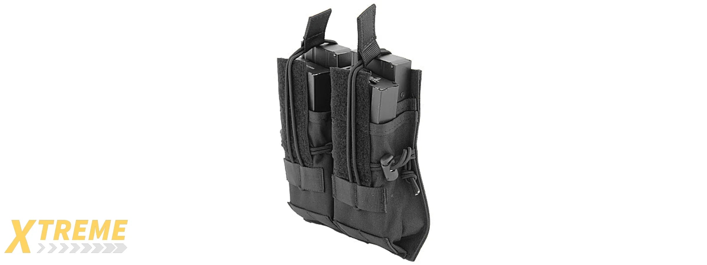 CA-358BN DUAL M4/M16/AK74 MAGAZINE POUCH, NYLON (BK)