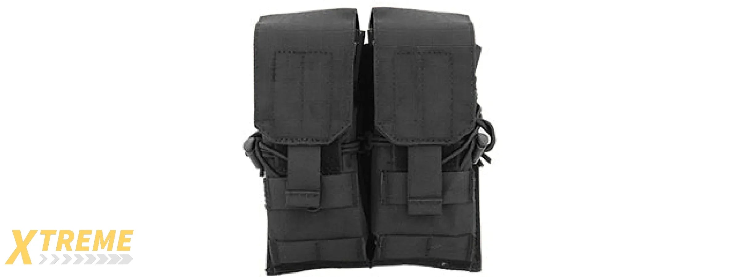 CA-358BN DUAL M4/M16/AK74 MAGAZINE POUCH, NYLON (BK)