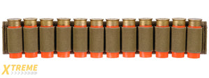CA-383T SHOTGUN SHELLS (12) HOLDER FOR SLING OR BELT (TAN)