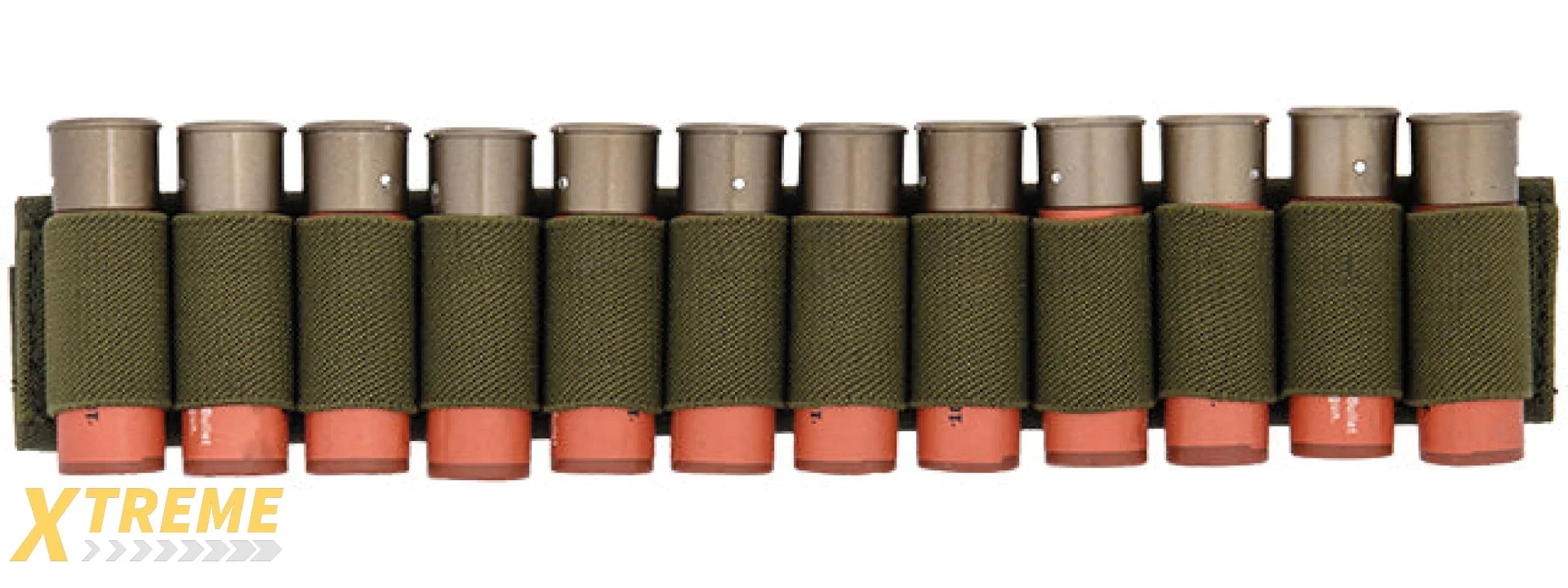 CA-383G SHOTGUN SHELLS (12) HOLDER FOR SLING OR BELT (OD GREEN)