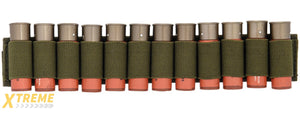 CA-383G SHOTGUN SHELLS (12) HOLDER FOR SLING OR BELT (OD GREEN)