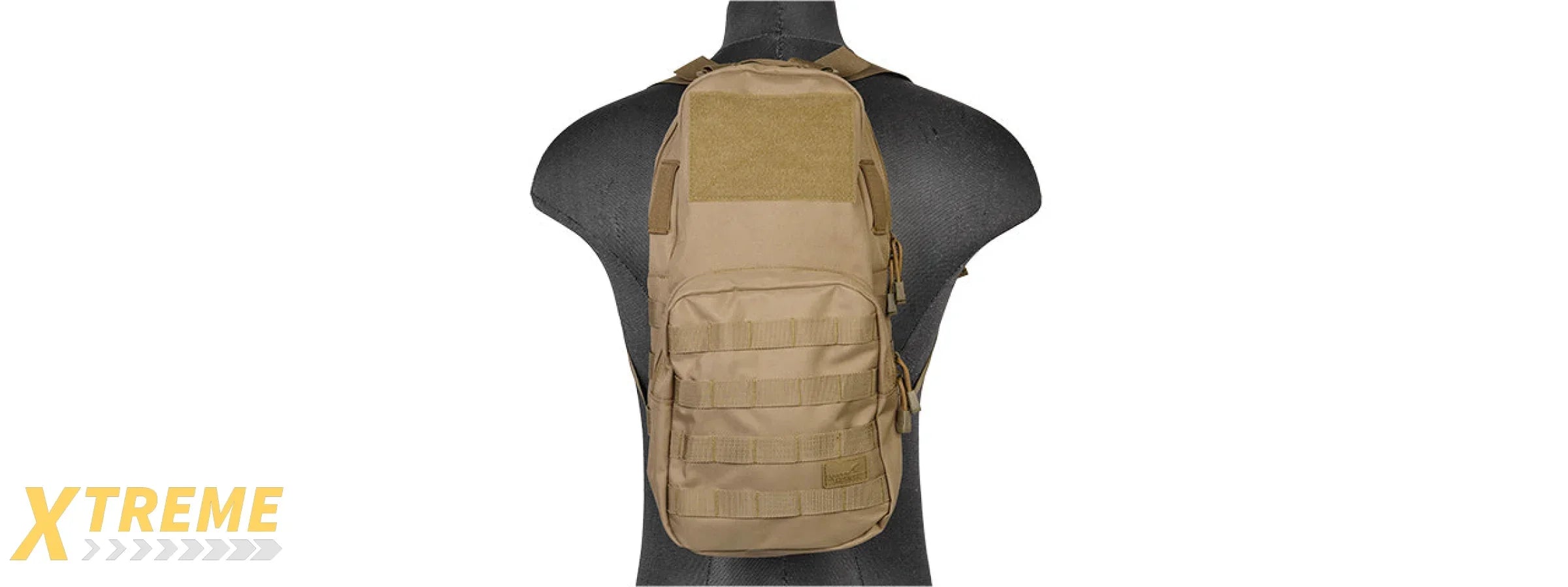 Lancer Tactical 1000D Nylon Airsoft Molle Hydration Backpack (Color: Tan)