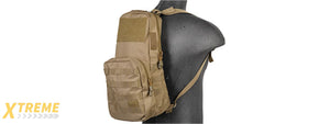 Lancer Tactical 1000D Nylon Airsoft Molle Hydration Backpack (Color: Tan)