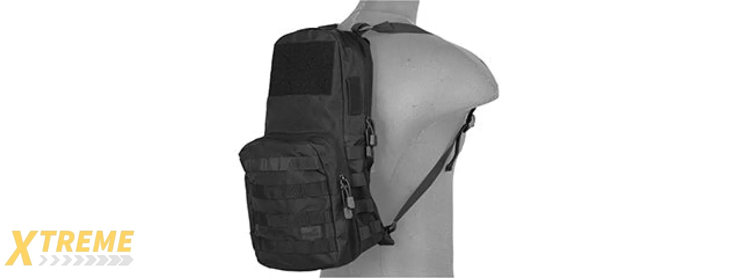 Lancer Tactical 1000D Nylon Airsoft Molle Hydration Backpack (Color: Black)