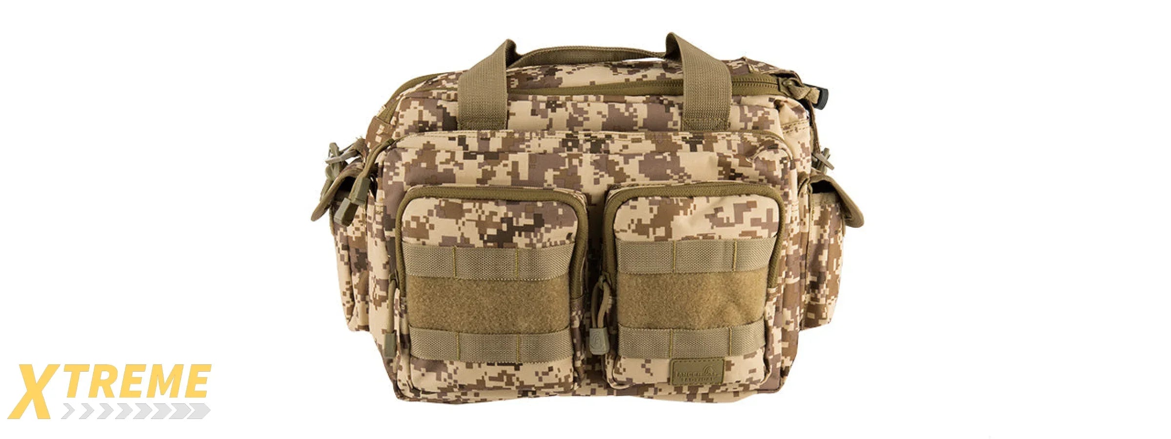 LANCER TACTICAL 1000D POLYESTER SMALL RANGE MOLLE BAG (DESERT DIGITAL)