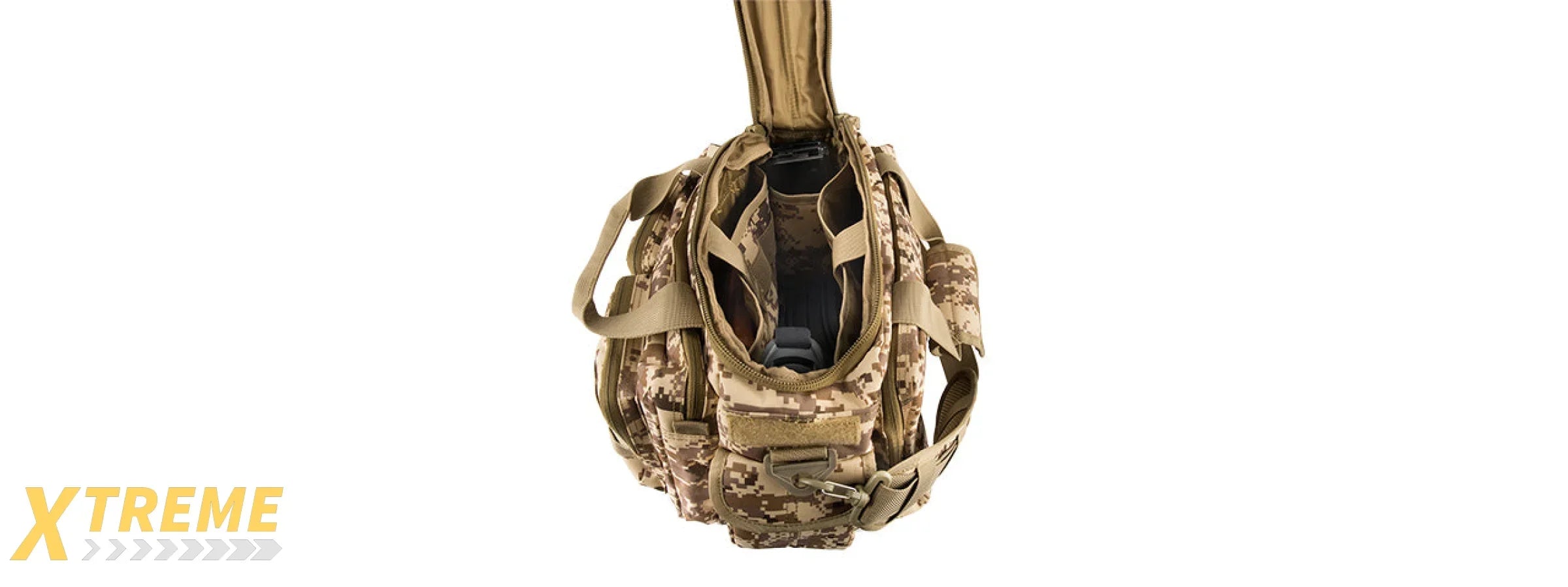 LANCER TACTICAL 1000D POLYESTER SMALL RANGE MOLLE BAG (DESERT DIGITAL)