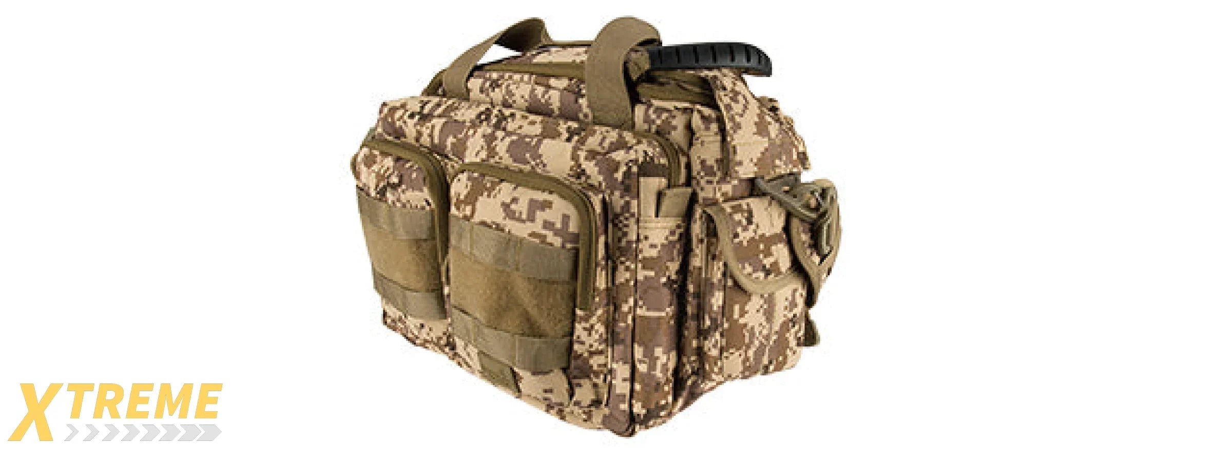 LANCER TACTICAL 1000D POLYESTER SMALL RANGE MOLLE BAG (DESERT DIGITAL)