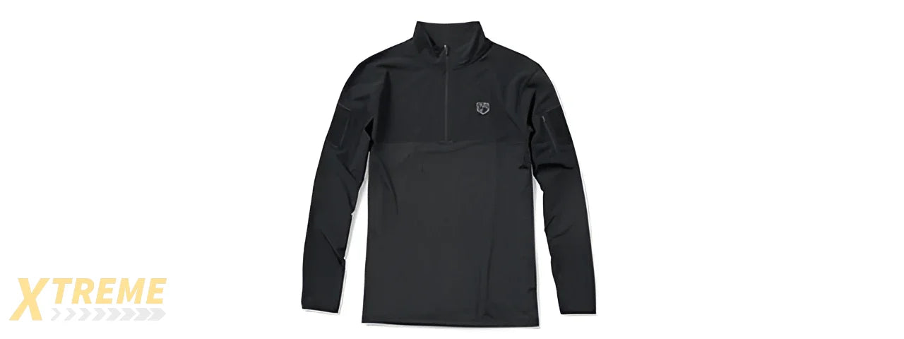 CANNAE TACTICAL CENTURION PERFORMANCE PULLOVER - BLACK - SMALL