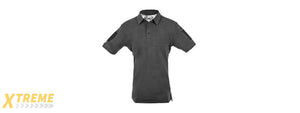 CANNAE SHORT SLEEVE POLO SHIRT - BLACK - L