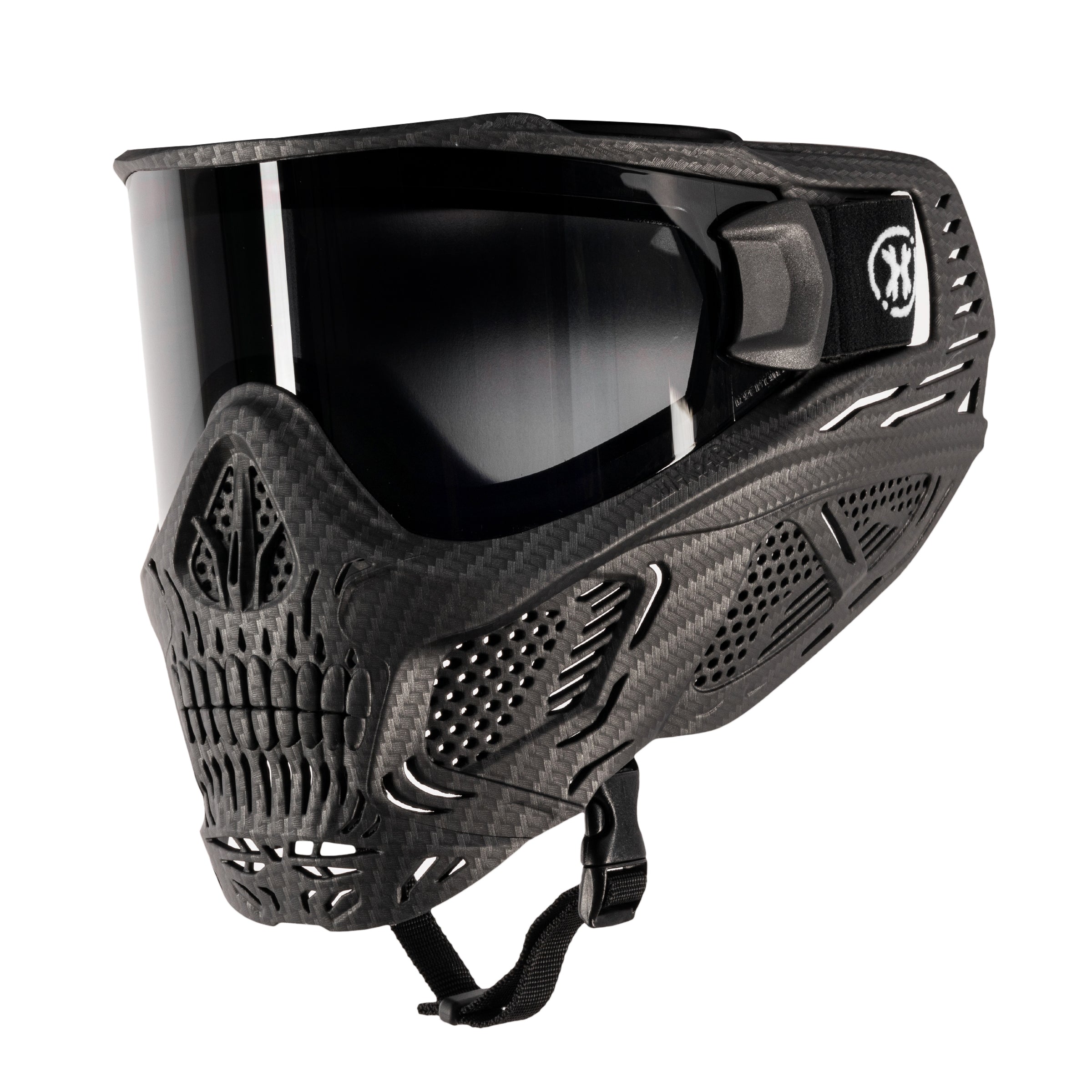 HSTL® Skull Goggle Carbon Fiber w/ Smoke Lens - XTREME Airsoft Superstore