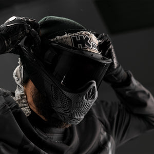 HSTL® Skull Goggle Carbon Fiber w/ Smoke Lens - XTREME Airsoft Superstore