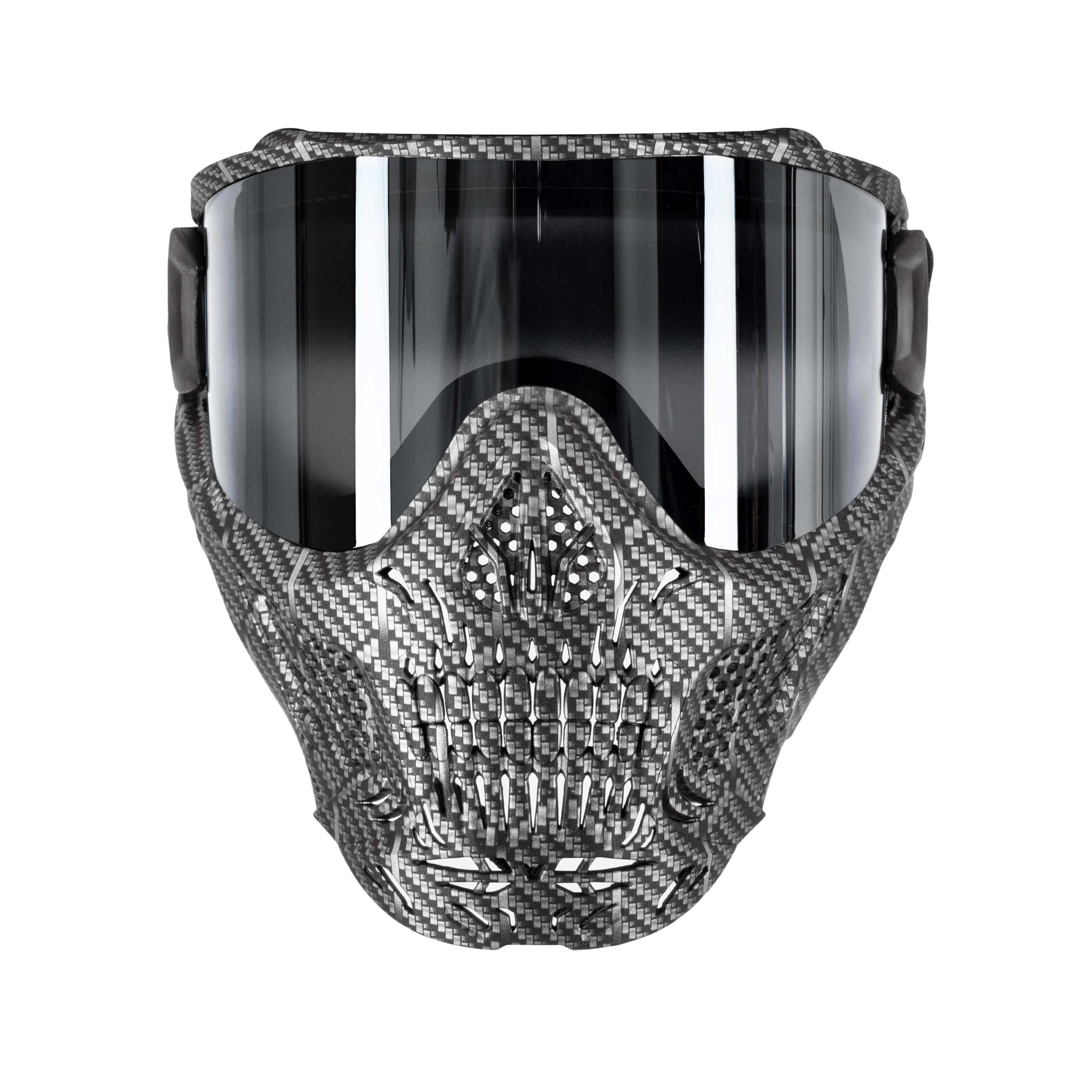 HSTL® Skull Goggle Machine Silver w/ Chrome Lens - XTREME Airsoft Superstore