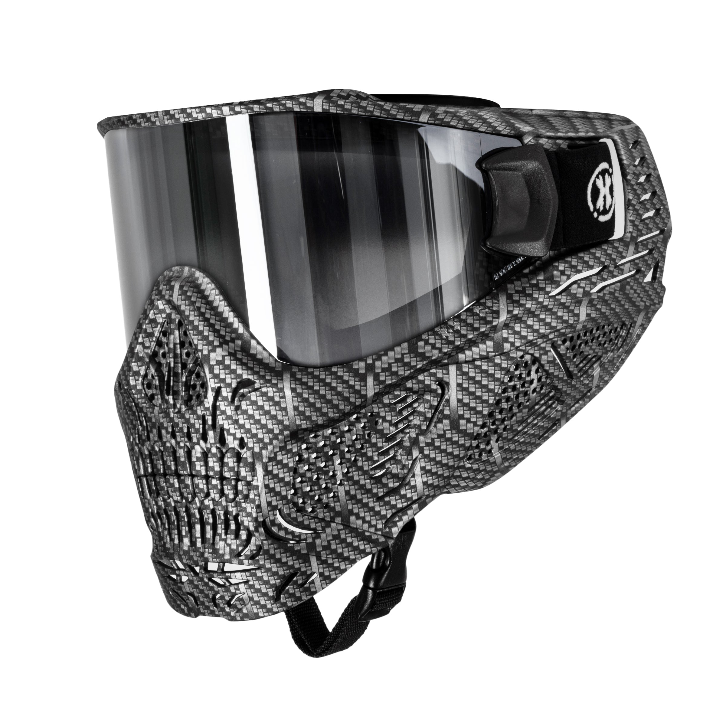 HSTL® Skull Goggle Machine Silver w/ Chrome Lens - XTREME Airsoft Superstore