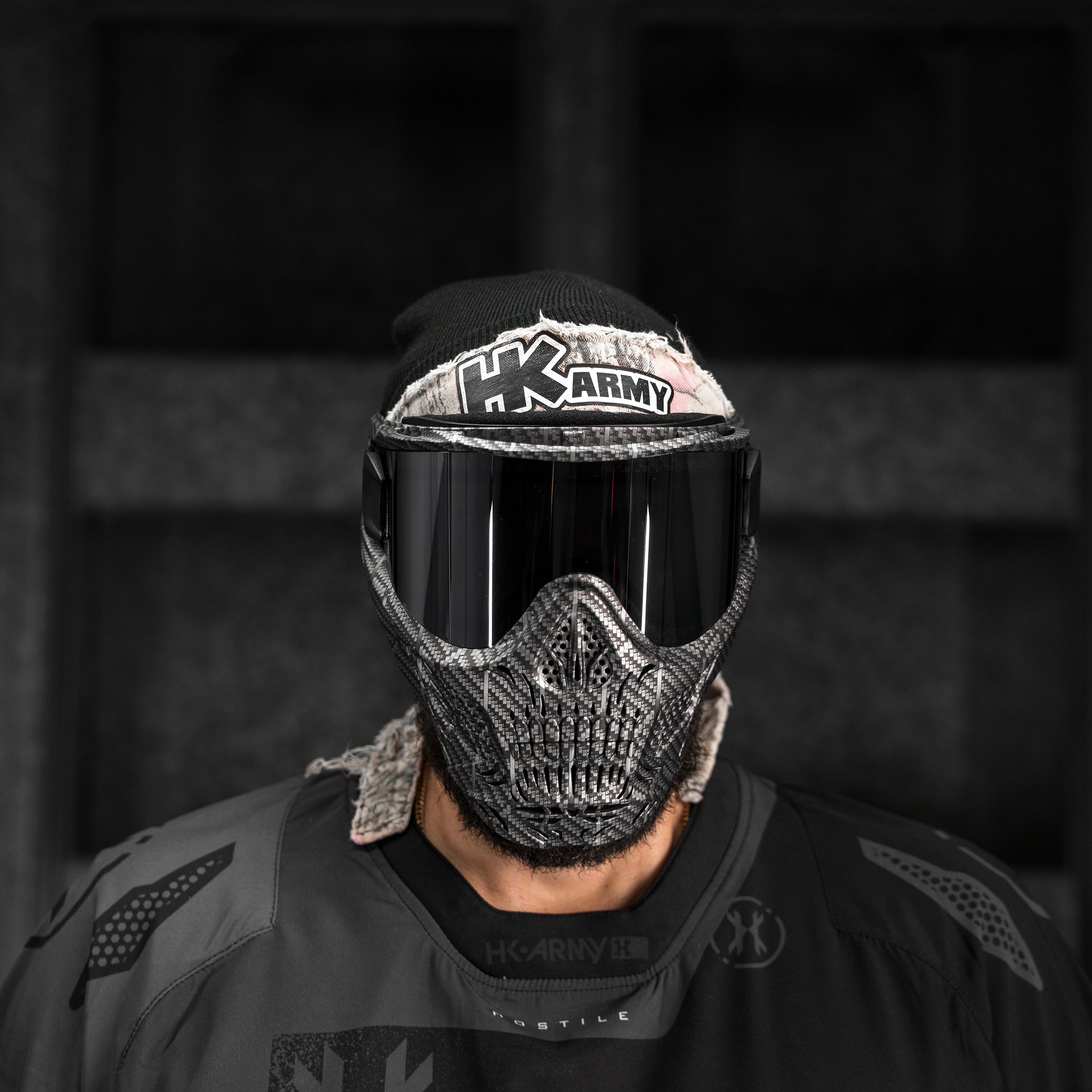 HSTL® Skull Goggle Machine Silver w/ Chrome Lens - XTREME Airsoft Superstore