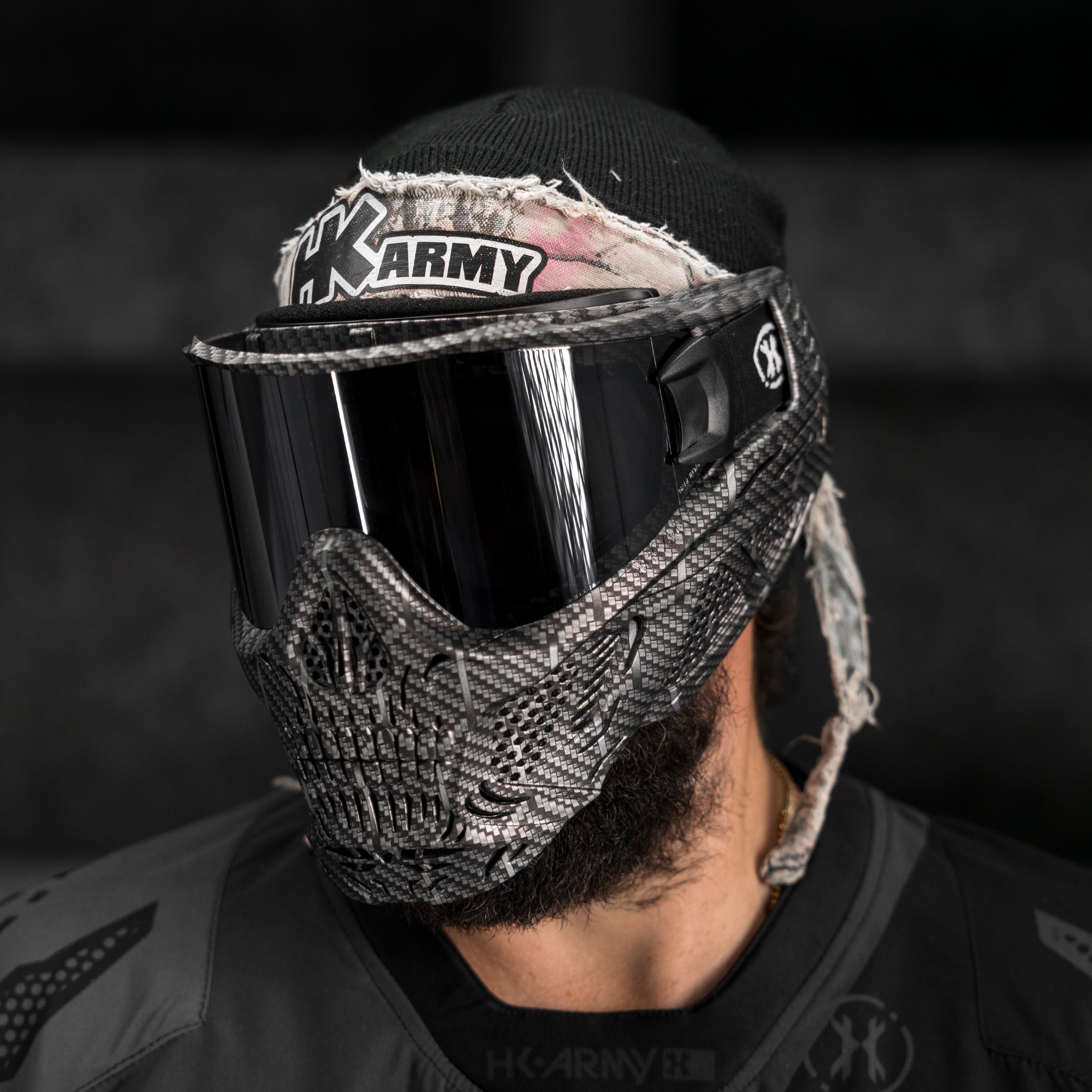HSTL® Skull Goggle Machine Silver w/ Chrome Lens - XTREME Airsoft Superstore