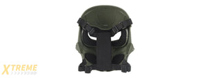 Chastener II Full Face Mask (Color: Green)