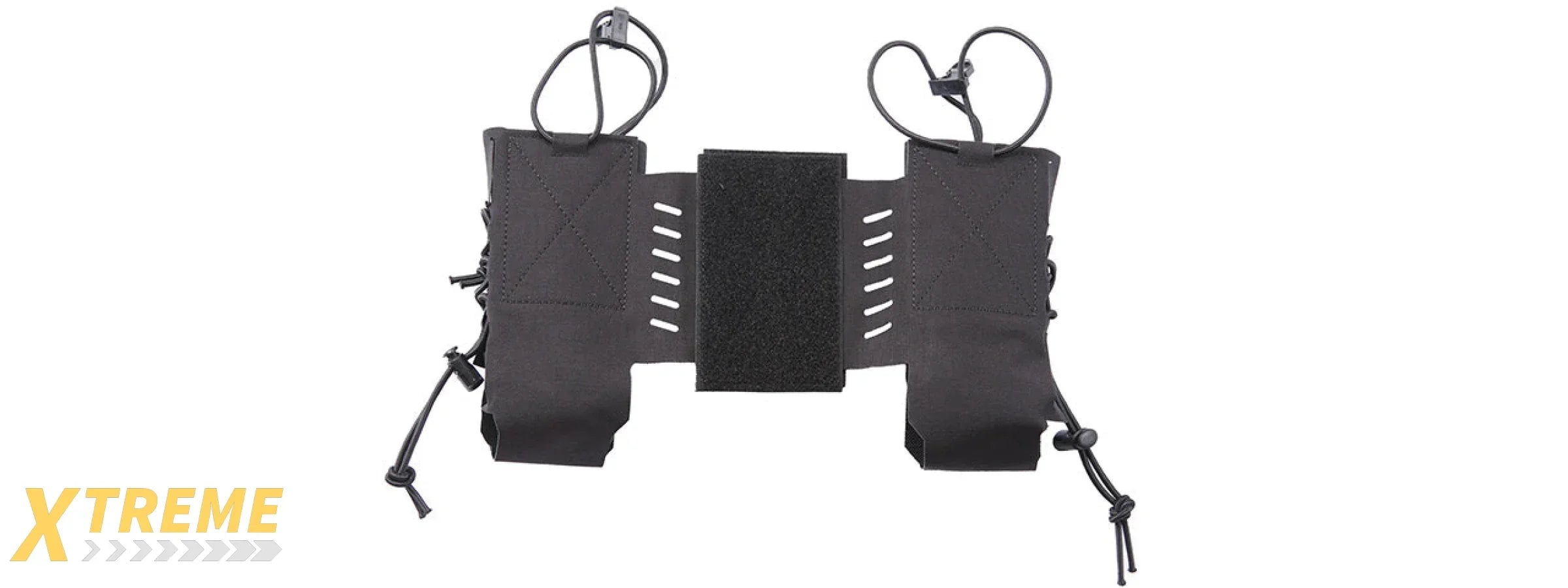 Chest Rig Tactical Assaulter Radio Pouches - (Black)
