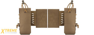 Chest Rig Tactical Assaulter Radio Pouches - (Tan)