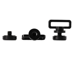 Aluminum Chin Strap Screw Set - Black - XTREME Airsoft Superstore