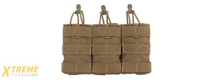 Dual Purpose 5.56 Triple Magazine Pouch - (Tan)