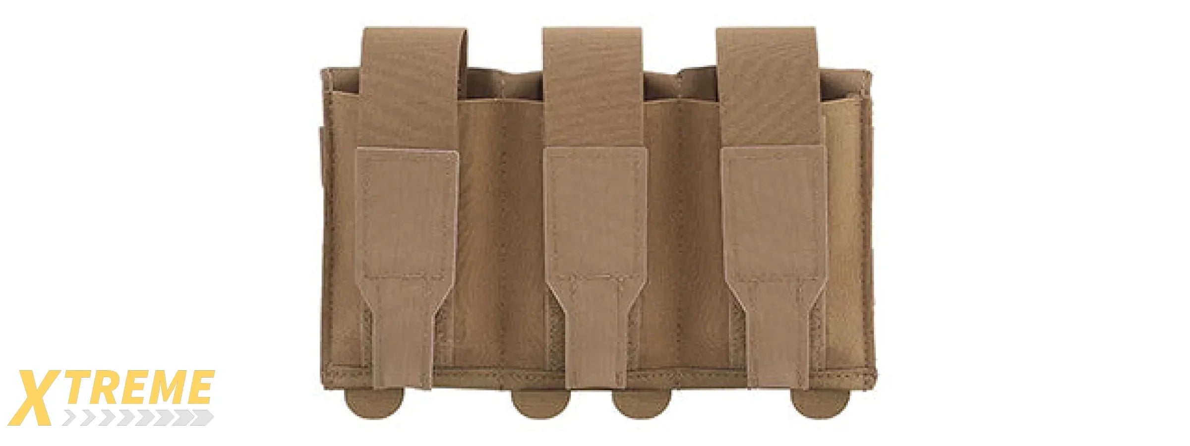 Code 11 Lightweight Tactical Flap Closure M4 Triple Magazine Pouch - (Tan)
