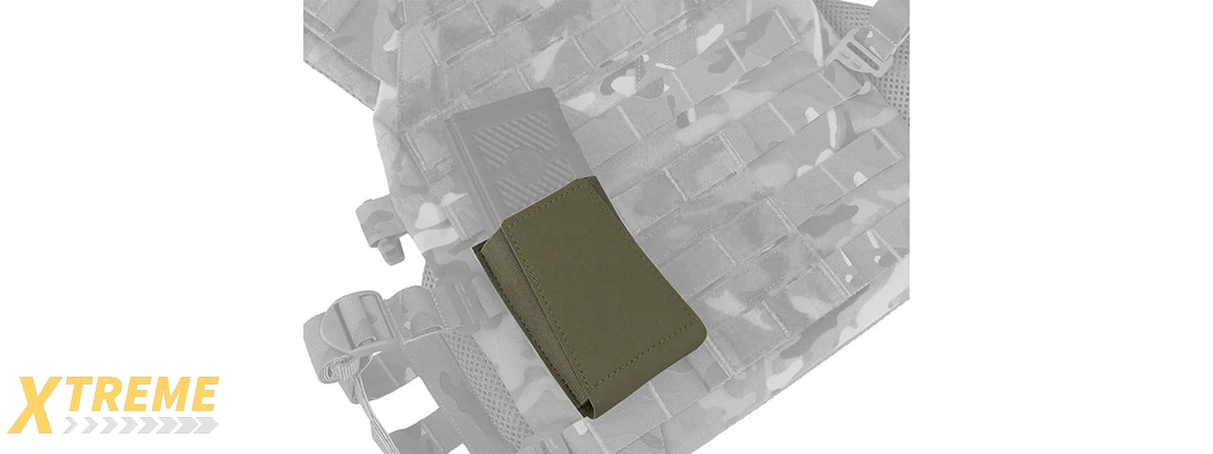 Code 11 Rifle Open Type Single Mag Pouch - (Ranger Green)