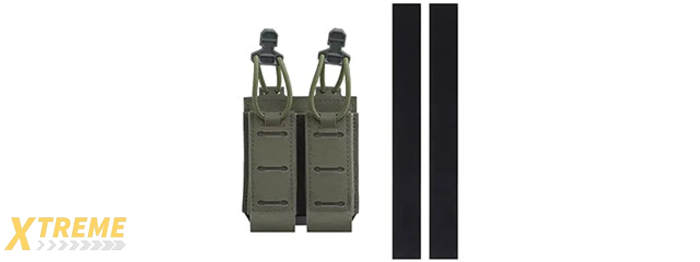 Code 11 Tactical 2.0 Assaulter Double Pistol Magazine Pouch - (Ranger Green)