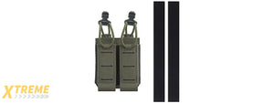Code 11 Tactical 2.0 Assaulter Double Pistol Magazine Pouch - (Ranger Green)