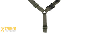 Code 11 Tactical Single Point Shouler Strap Sling - (Ranger Green)