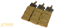 Condor Outdoor Triple M4/M16 Open-Top Mag Pouch (Coyote Brown)