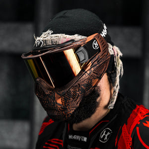 HSTL® Skull Goggle Snake Red w/ Fire Lens - XTREME Airsoft Superstore