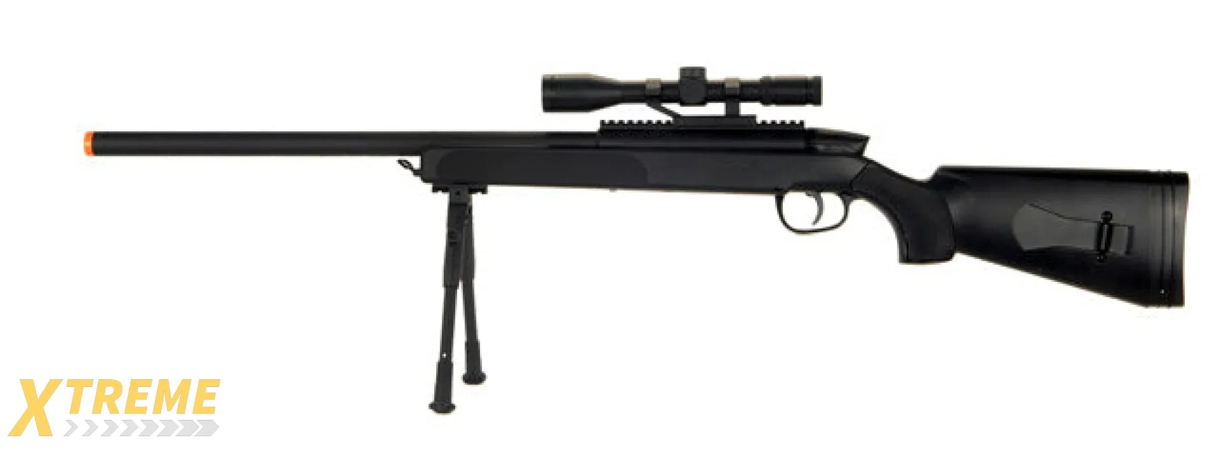 CYMA AIRSOFT MK51 BOLT ACTION SNIPER RIFLE W/ SCOPE - BLACK