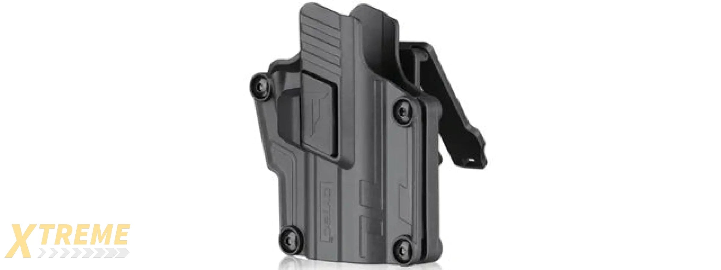 CYTAC Mega-Fit GEN 2 Hard Shell Holster w/ Upgraded Belt Clip - (Black)