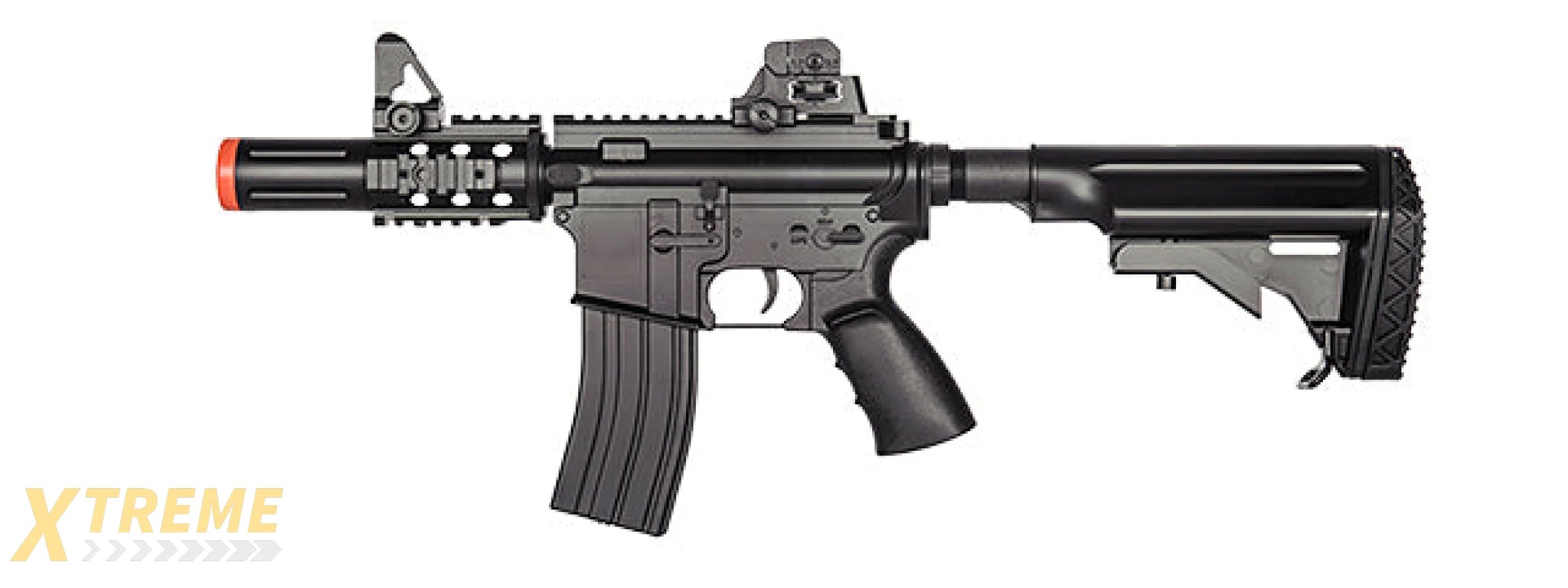 D3813 WELLS HYBRID GEARBOX M4 CQB AEG RIFLE (BK)
