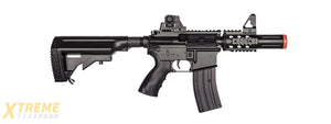 D3813 WELLS HYBRID GEARBOX M4 CQB AEG RIFLE (BK)