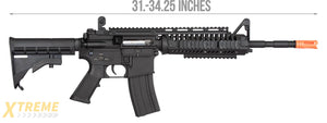Double Bell M4 Tactical-System AEG Full Metal Airsoft Rifle (BLACK)