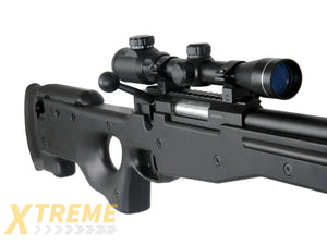 DOUBLE EAGLE FULL METAL L96 BOLT ACTION SNIPER RIFLE W/ SCOPE & BIPOD