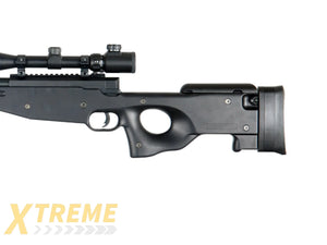 DOUBLE EAGLE FULL METAL L96 BOLT ACTION SNIPER RIFLE W/ SCOPE & BIPOD