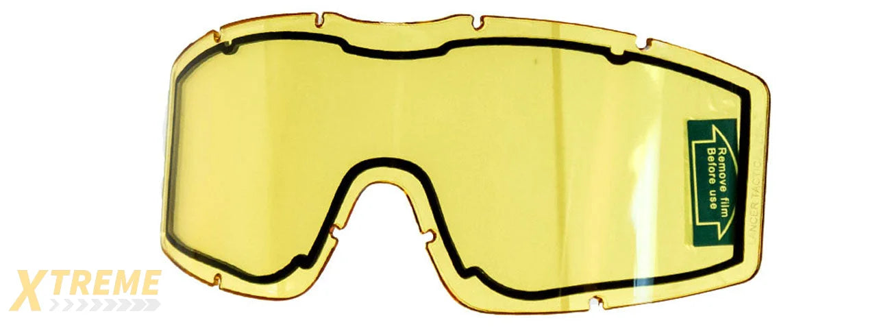 Double Pane Replacement Lens for CA-221 & CA-223 Goggles (Yellow)