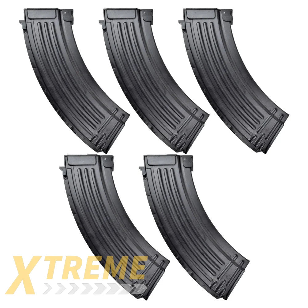 E&L Airsoft 47 Mid-cap 120Rds Metal Magazine Box Set - 5pcs