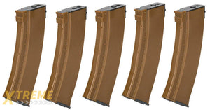 E&L Airsoft 74N Mid-cap 120Rds Magazine (Bakelite) Box Set- 5pcs