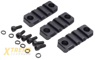 E&L Airsoft T191 GBB Hard Coat Anodizing 7075 Picatinny Rail Sections Set