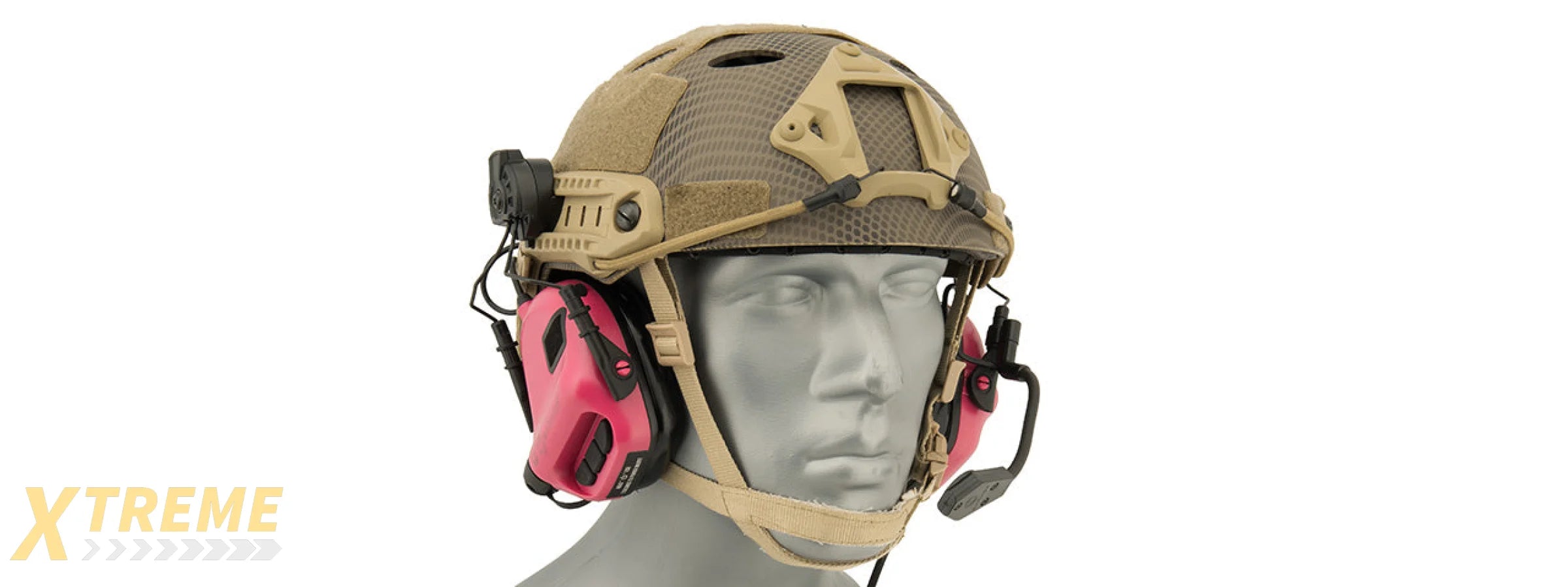 Earmor M32H MOD3 Tactical Communication Hearing Protector for FAST Helmet (PINK)