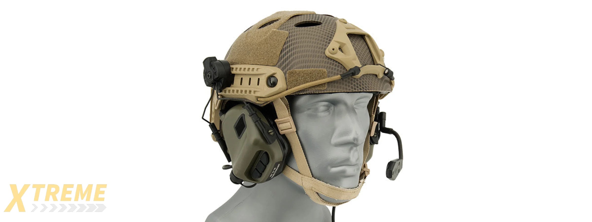 Earmor M32H MOD3 Tactical Communication Hearing Protector for FAST Helmet (FOLIAGE GREEN)