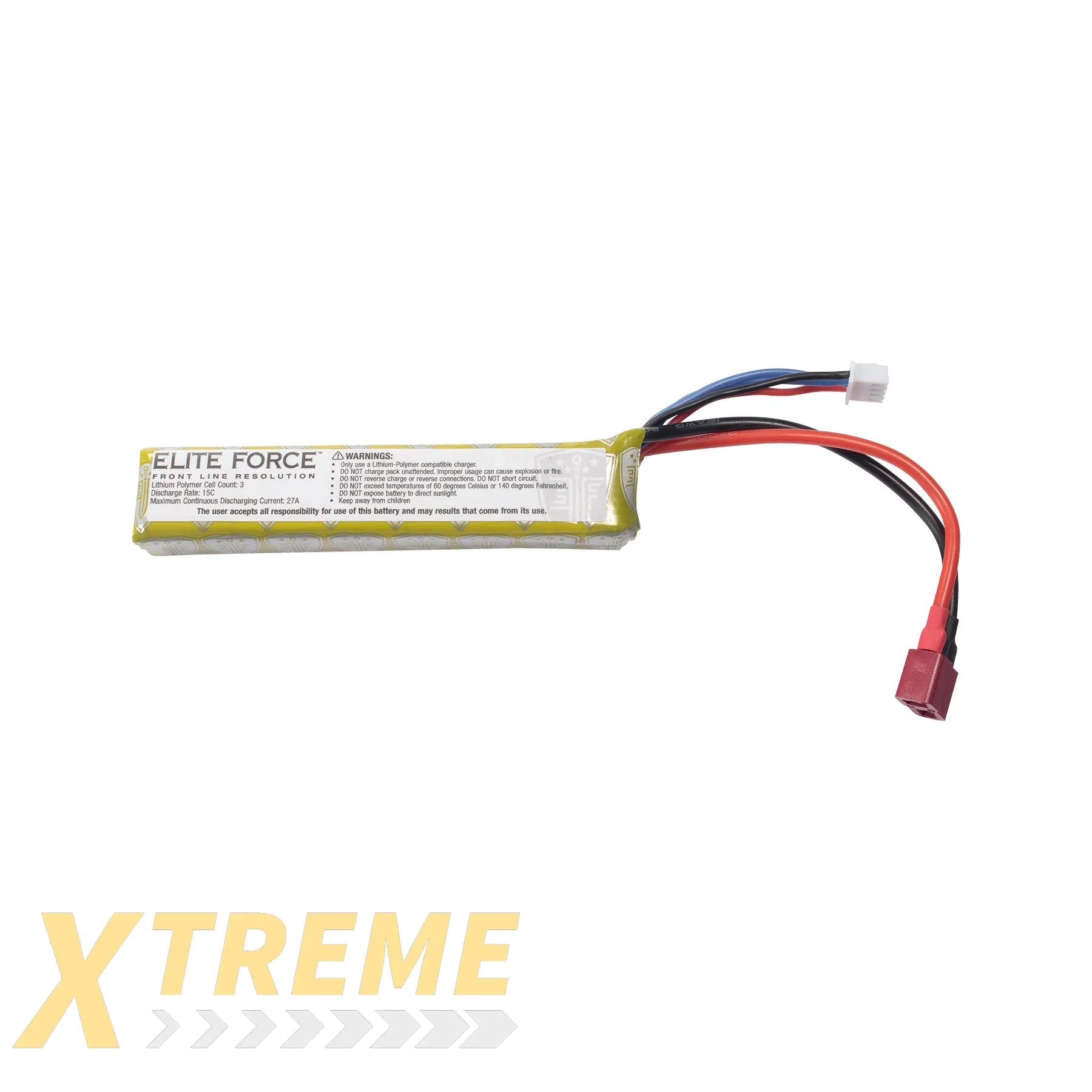 EF 111V LIPO 900 MAH 15C STICK BATTERY DEANS WIRED-FEMALE - Elite Force Consumables